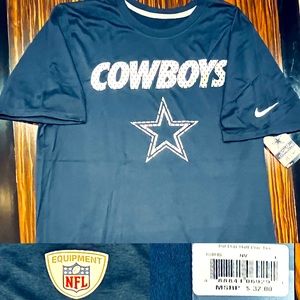 NWT Nike Dri-FIT Legend Dallas Cowboys Staff Men's LRG Practice Tee w/$32 tags